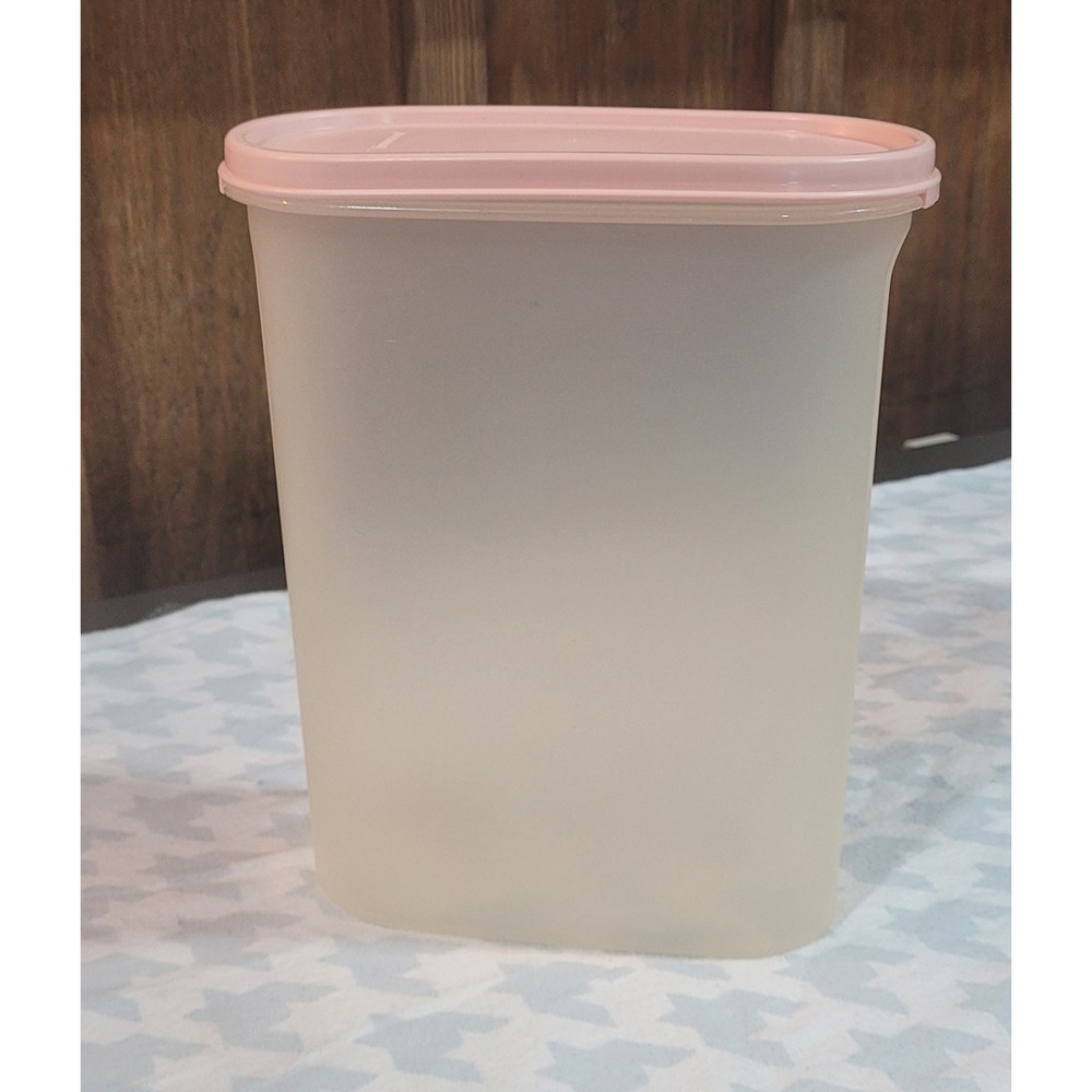 Tupperware Modular Mates Oval #4 Container #1614 Pink Seal #1616 -‎ 9.75 Cup